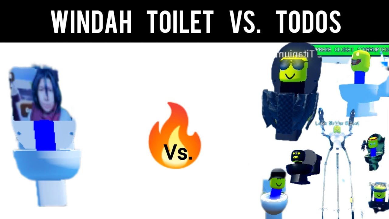 WINDAH toilet Vs. TODOS los toilets - Skibidi toilet siege defense | Roblox