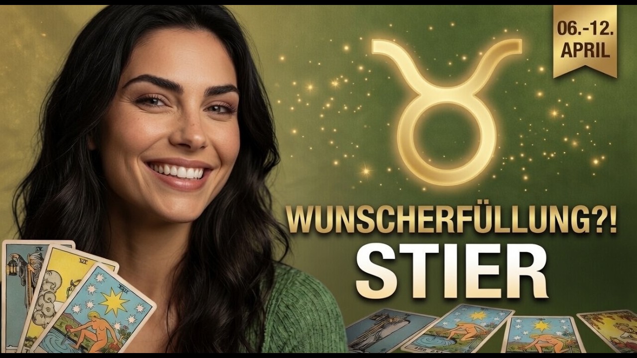 ♉ STIER: Der emotionale Ballast f&auml;llt ab! 💎 Wochenlegung 06.&ndash;12.04.2026: Endlich Klarheit!