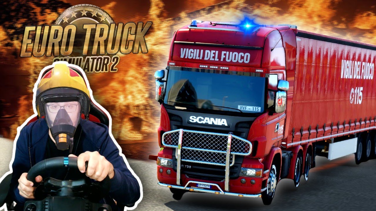 SCANIA VIGILI DEL FUOCO su ETS2! w/@NYKK3