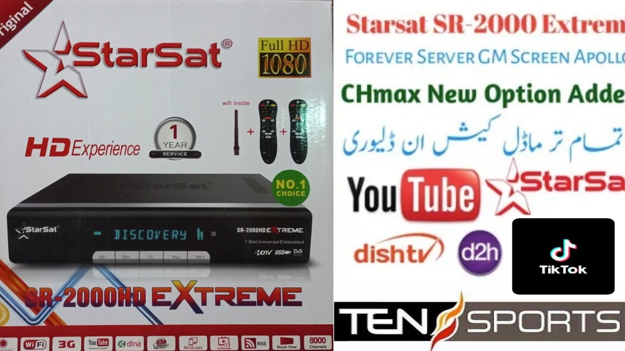 Starsat 2000 HD Extreme Receiver Unboxing