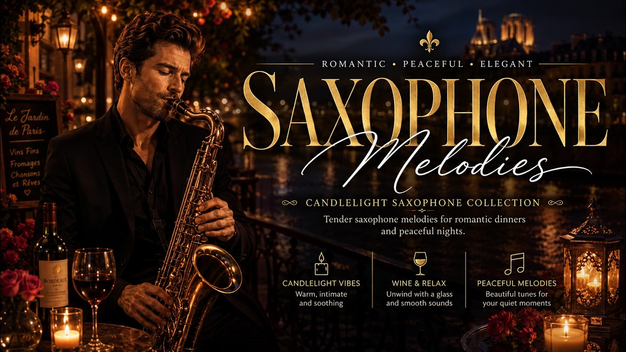 Candlelight & Wine 🕯️🍷 Romantic Saxophone Music for Dinner & Date Night