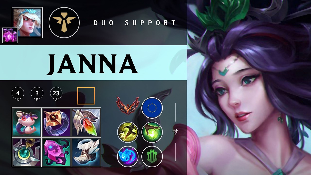 Janna Support vs Alistar - EUW Grandmaster Patch 26.03