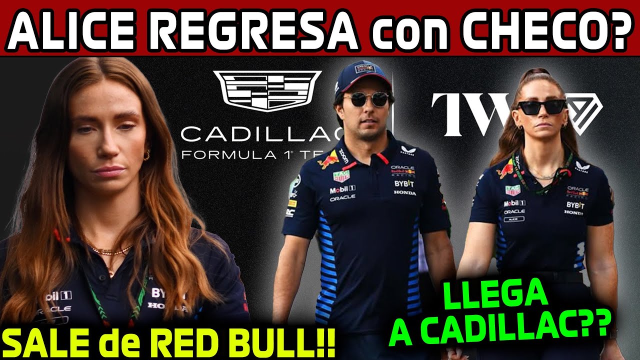 ALICE HEDWORTH REGRESA con CHECO en CADILLAC?? SALE de RED BULL!! NOTICIAS F1 2026 SERGIO PEREZ