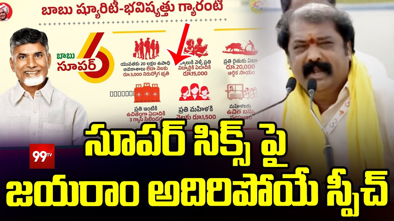 Gummanur Jayaram Superb Speech at Super Six Success Public Meeting | Pawan Kalyan | 99TV