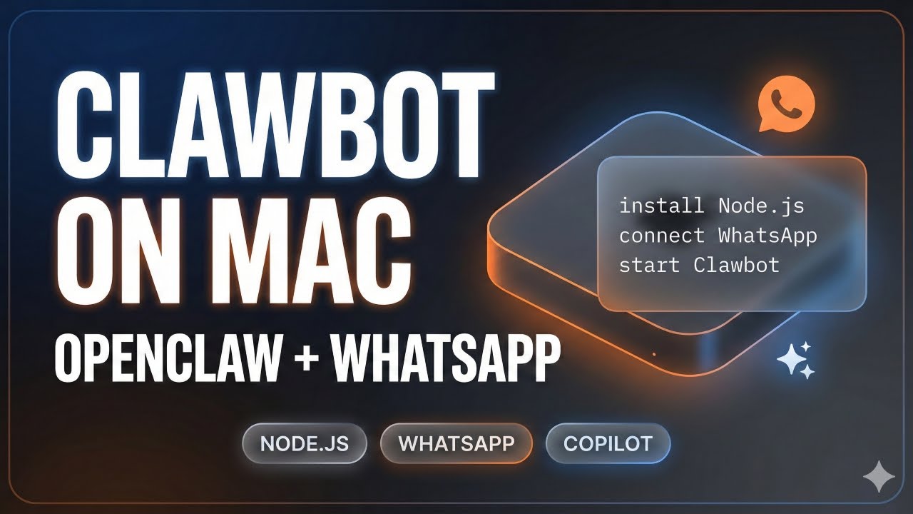 КАК УСТАНОВИТЬ CLAWBOT (OPENCLAW) НА MAC MINI INTEL | НАСТРОЙКА WHATSAPP + COPILOT + БЕСПЛАТНЫЕ М...