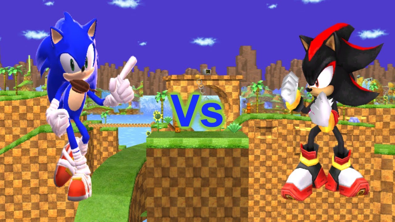 SSBB Dolphin Emulated: Sonic (Redesign) Vs Shadow