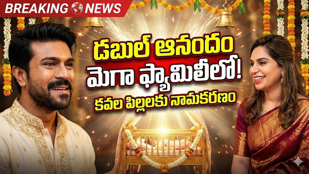 రామ్ చరణ్, ఉపాసన కవల పిల్లల పేర్లు ఇవే! 😍 | Ram Charan Twins Naming Ceremony | Peddi Movie Updates