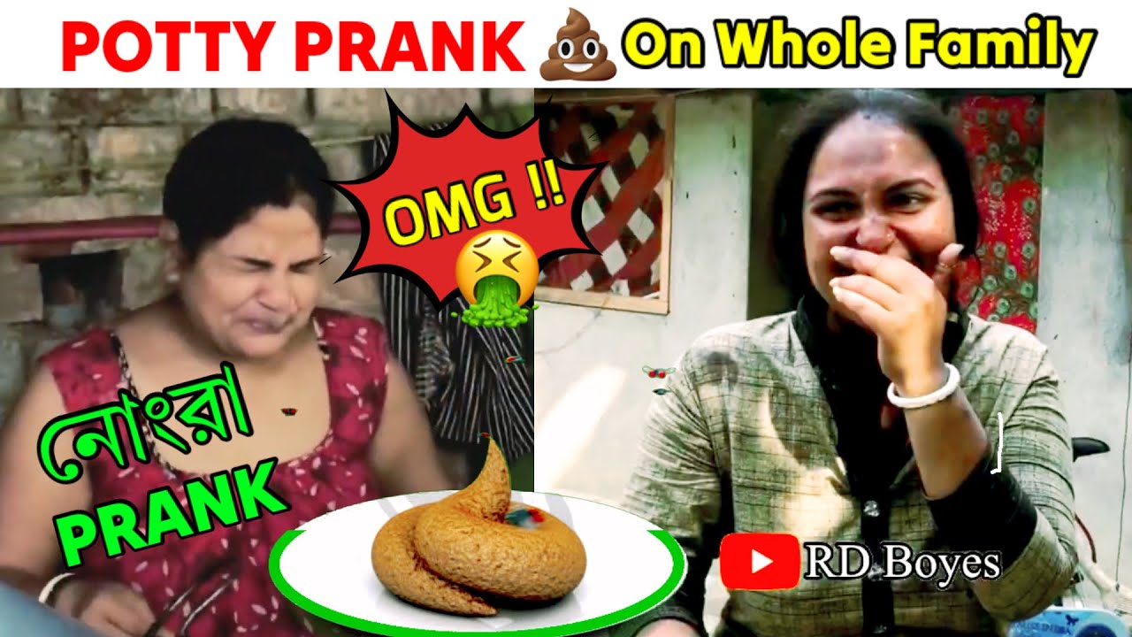 Potty Prank On Wife & Whole Family || Poop Prank || Husband Wife Prank