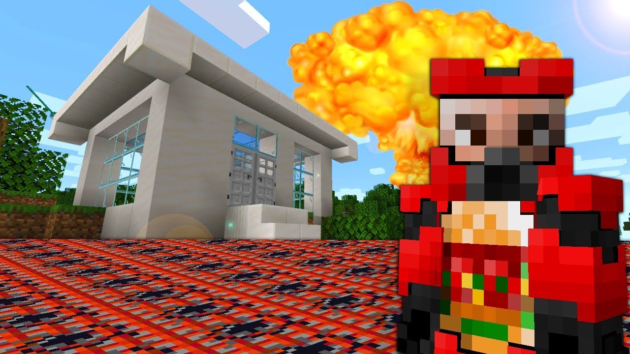 We Played MINECRAFT but TNT is Rising and We must Build Nuke Bunker!