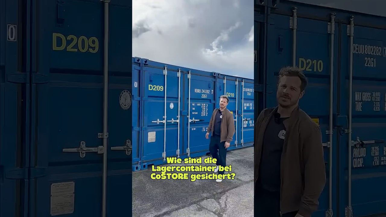 CoStore Lagercontainer mieten: So sicherst du deinen Lagercontainer mit dem Zahlenschloss