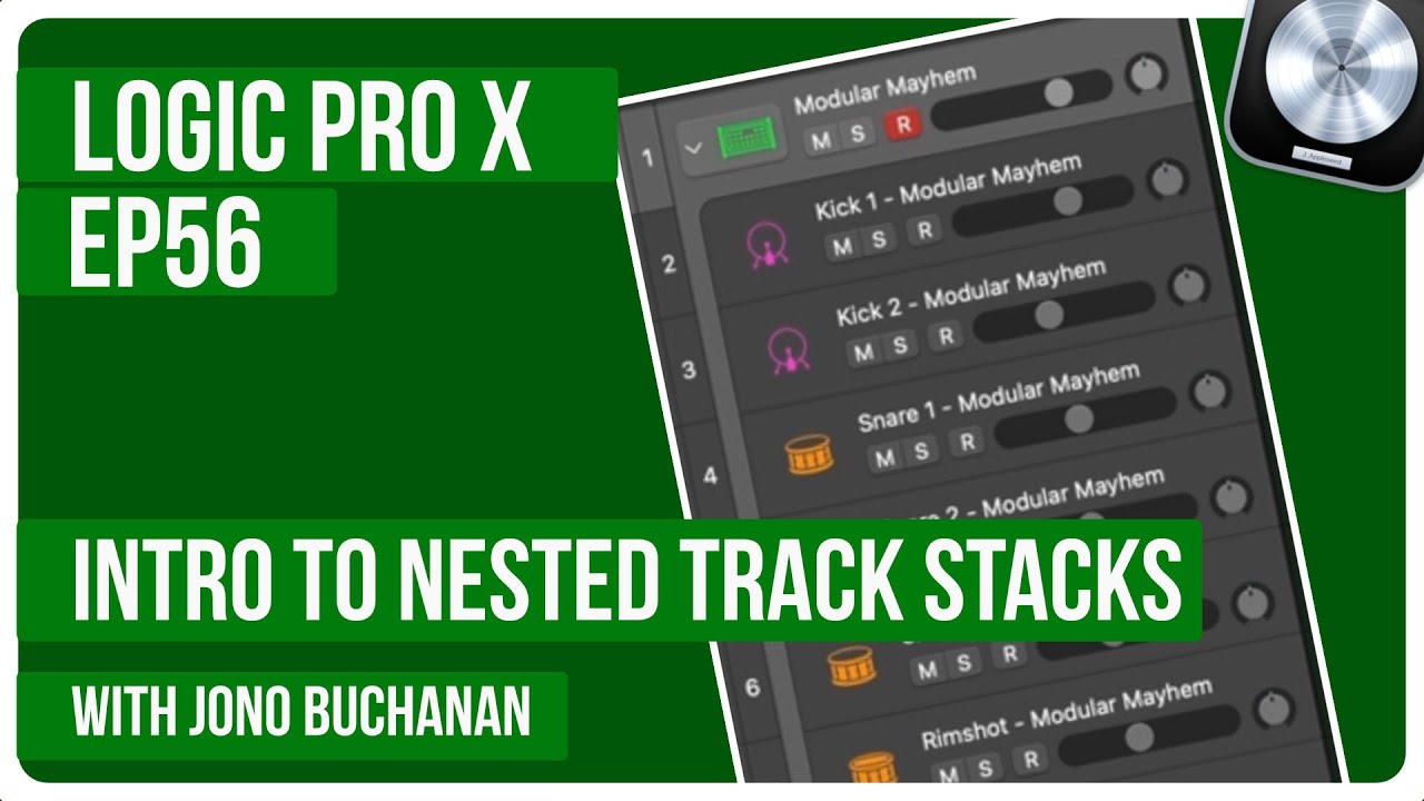 LOGIC PRO X - Intro To Nested Track Stacks