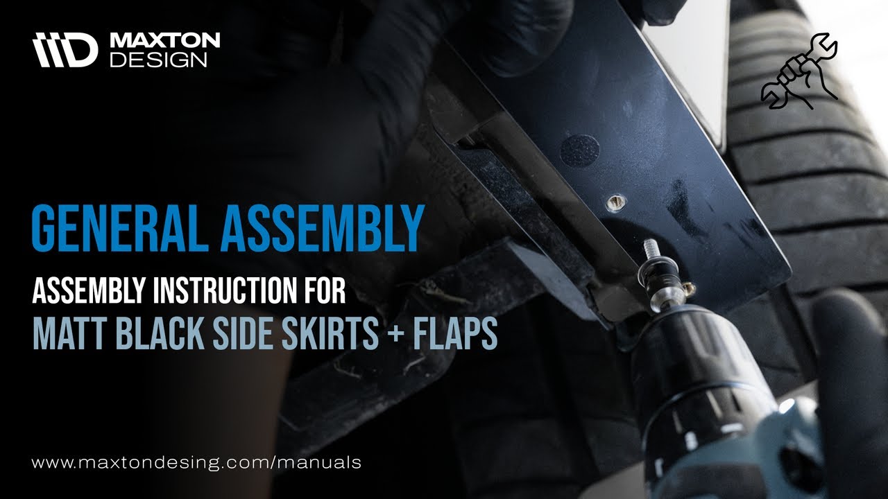 How to install SIDE SKIRTS Matt Black | #StreetPro