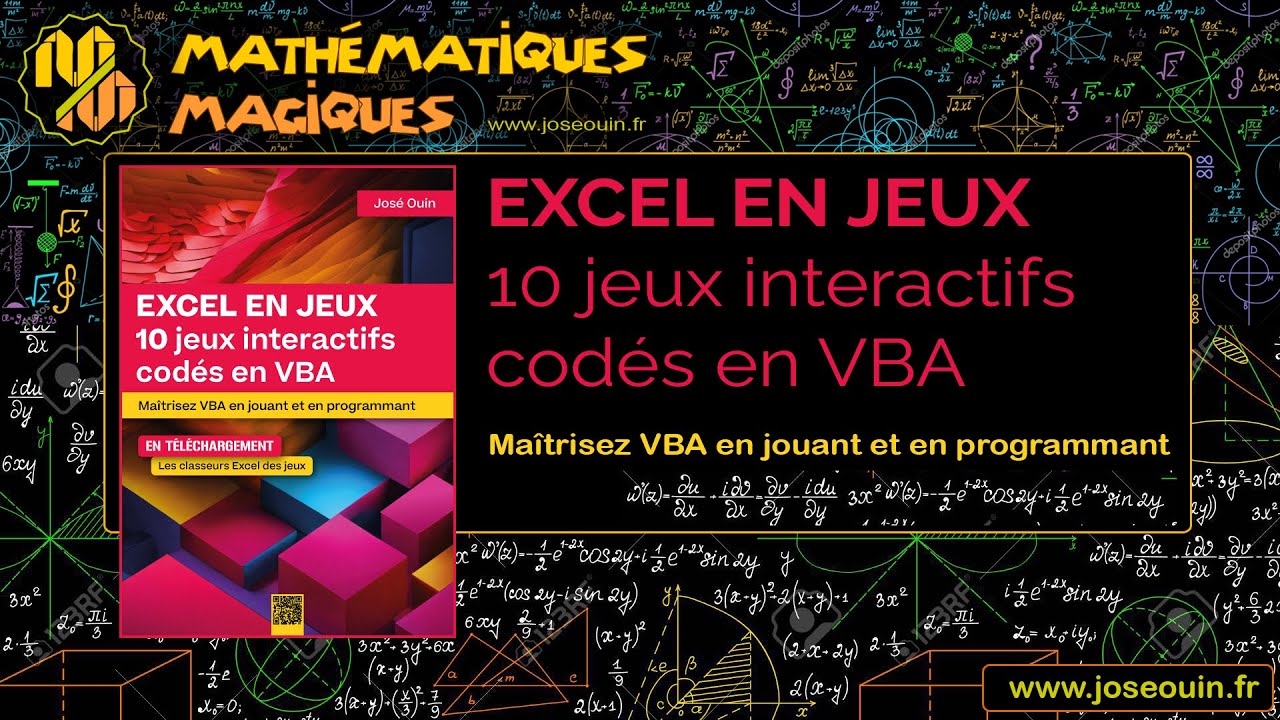 📙 EXCEL EN JEU : 10 jeux interactifs codés en VBA