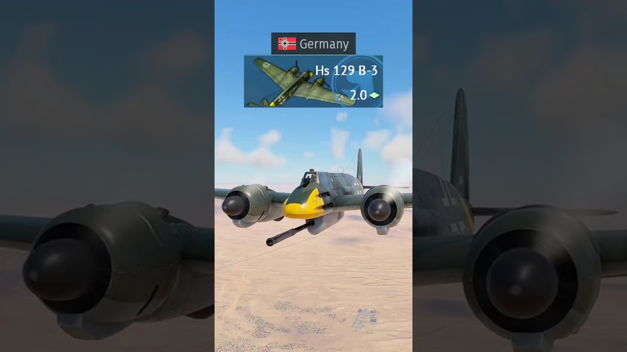 Hs 129 B-3 Gameplay #warthunder #warthundergameplay #warthundermoments