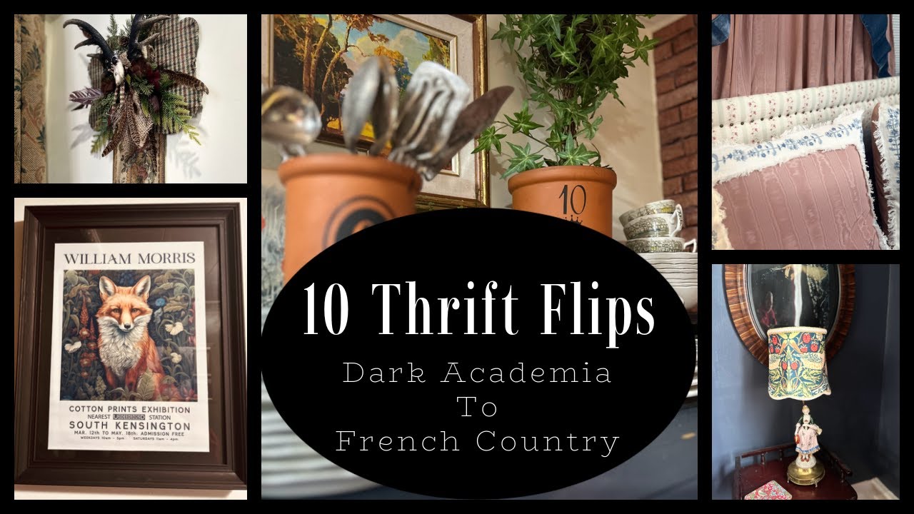 10 Thrifted Home Decor Pieces  DIY  Vintage Dark Academia to French Country #DIY #decor #Thrifted