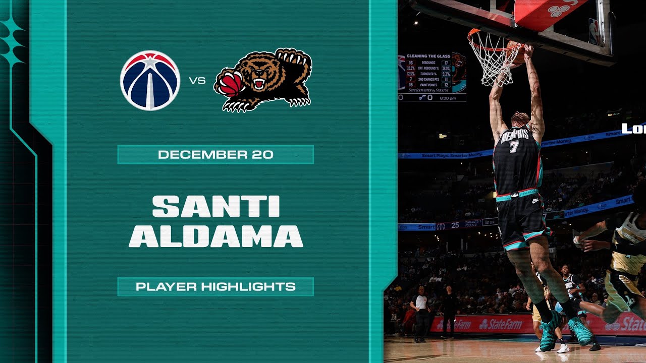 Santi Aldama Highlights vs. Washington Wizards