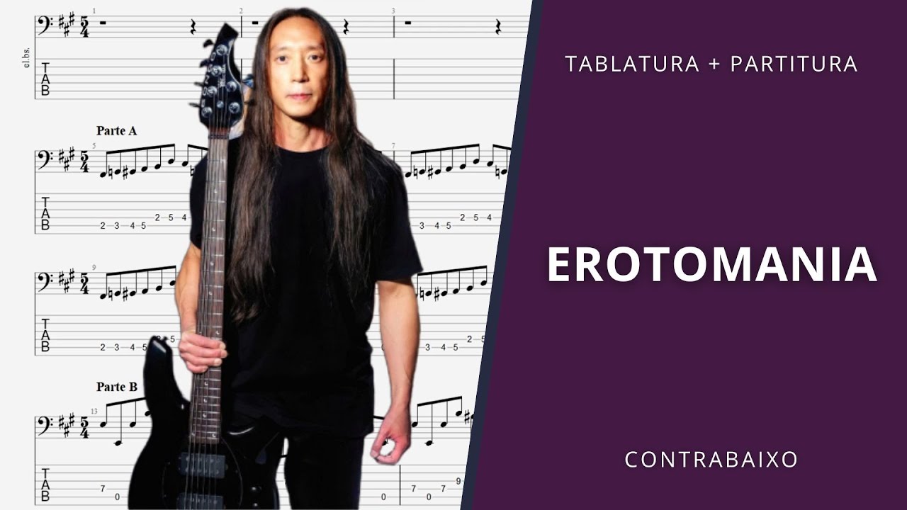 Erotomania - Dream Theater | Contrabaixo (Tablatura + Partitura) John Myung