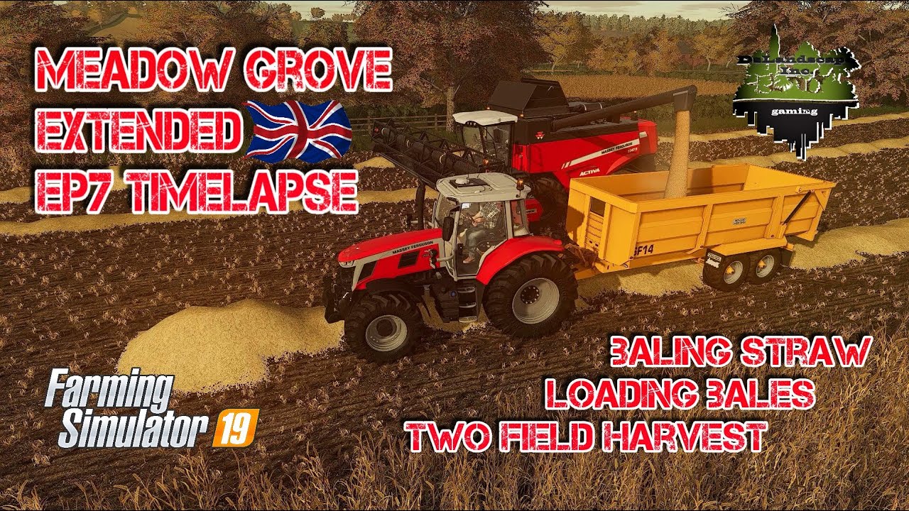 Meadow Grove Extended Ep7 Timelapse Harvest Fs19 Farming Simulator 19