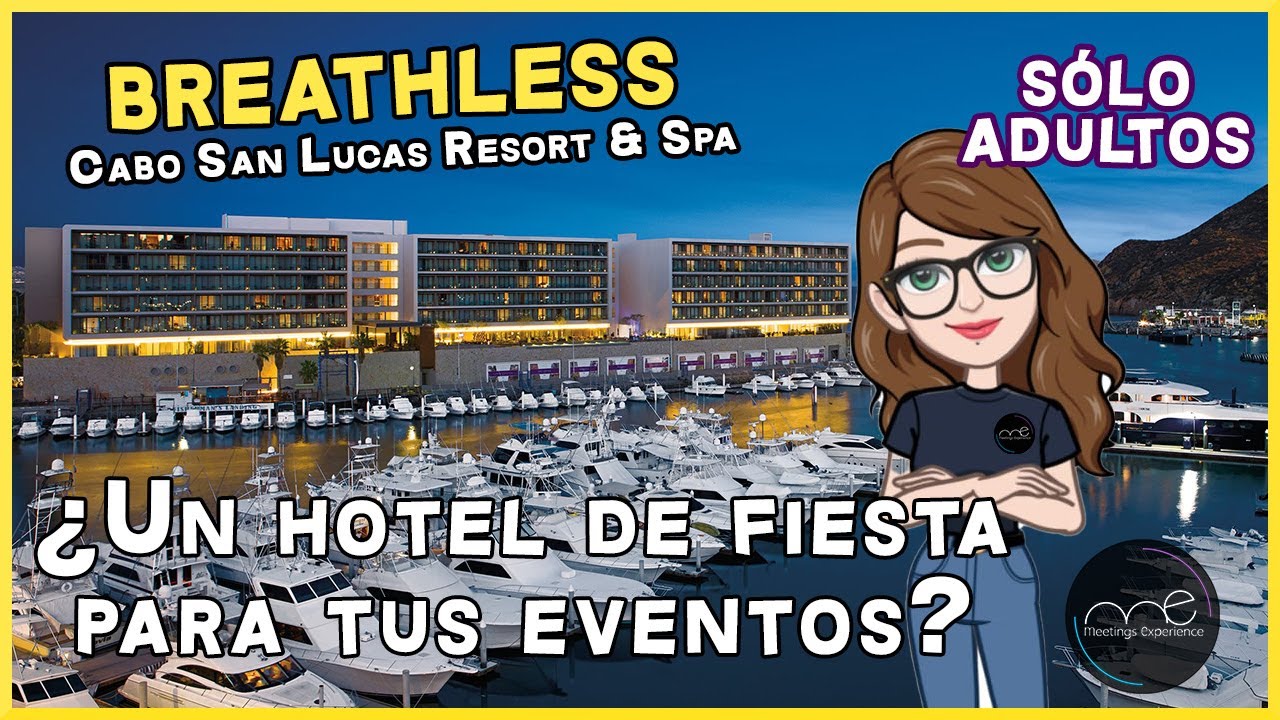 [4K] 🏖️😍 ¡Los Cabos, vista a la marina, Playa a pie de mar y Salones! | Breathless Cabo San Lucas