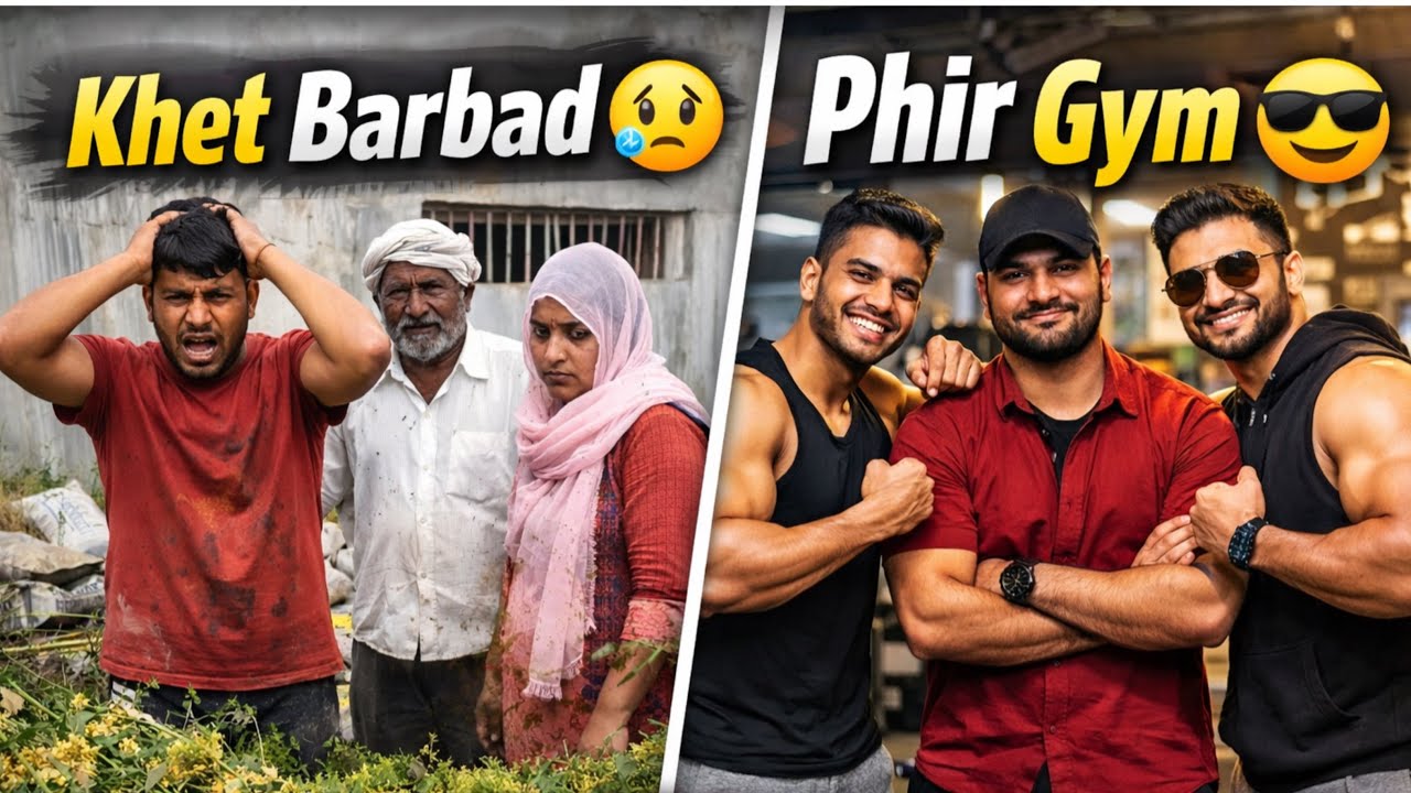 “Construction ne Sarson khatam kar di 😭 Phir Gym mein mood fresh kiya | Real Life Vlog”#vlog #funny 