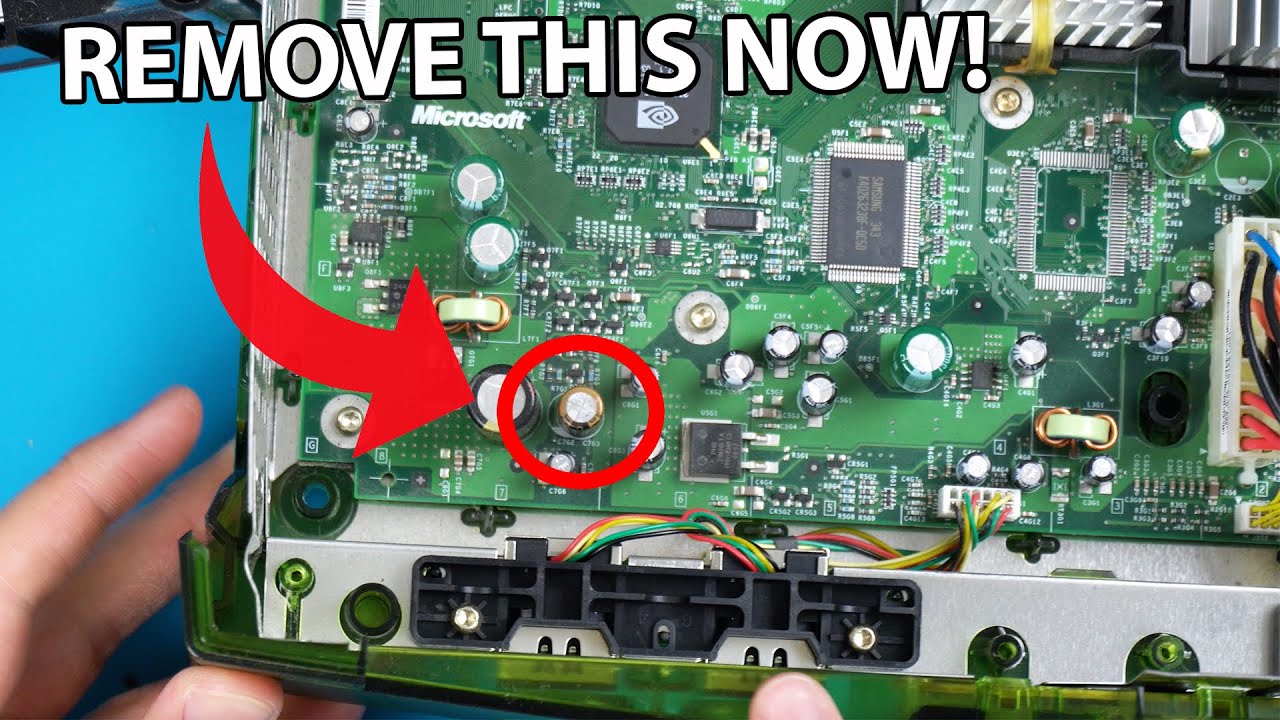 Как извлечь оригинальный конденсатор часов Xbox (сделайте это до того, как Xbox сломается)