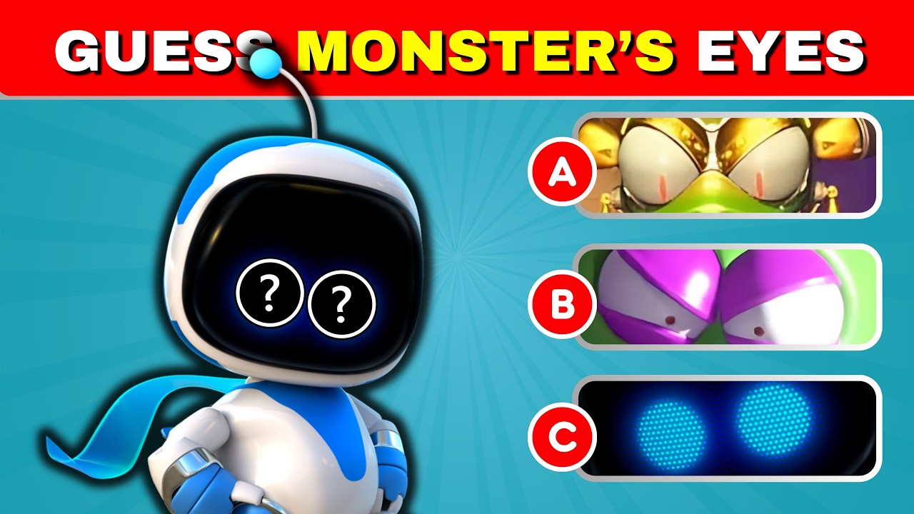 Guess Astro Bot Bosses By Eyes | Space Bully, Lady Venomara, Mighty Chewy | All Astro Bot Monsters