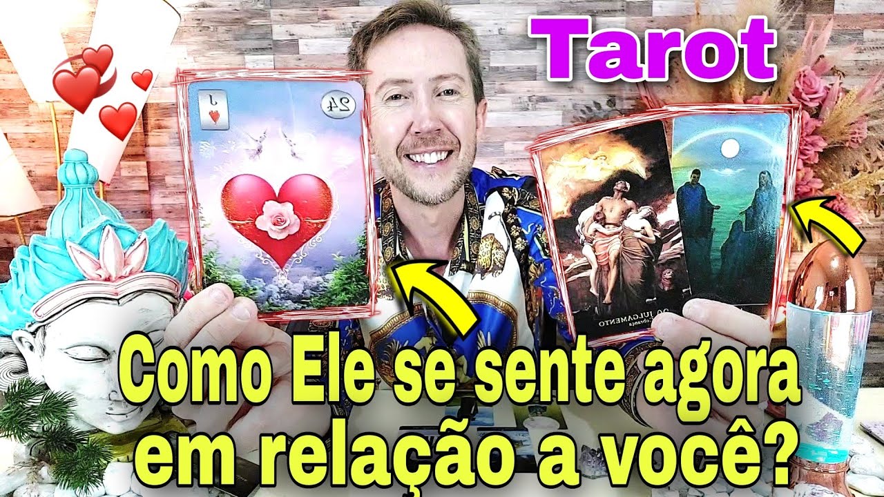 Como Ele está se sentindo agora em relação a você ? Ele agora tarot ! Ele pensa em você agora ? Taro