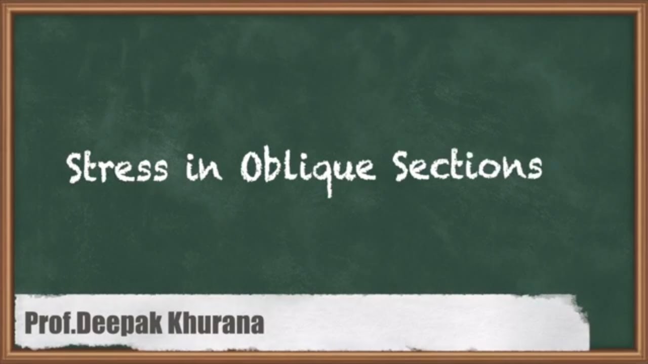 Analyzing Stresses In Oblique Sections | GATE Strength Of Materials