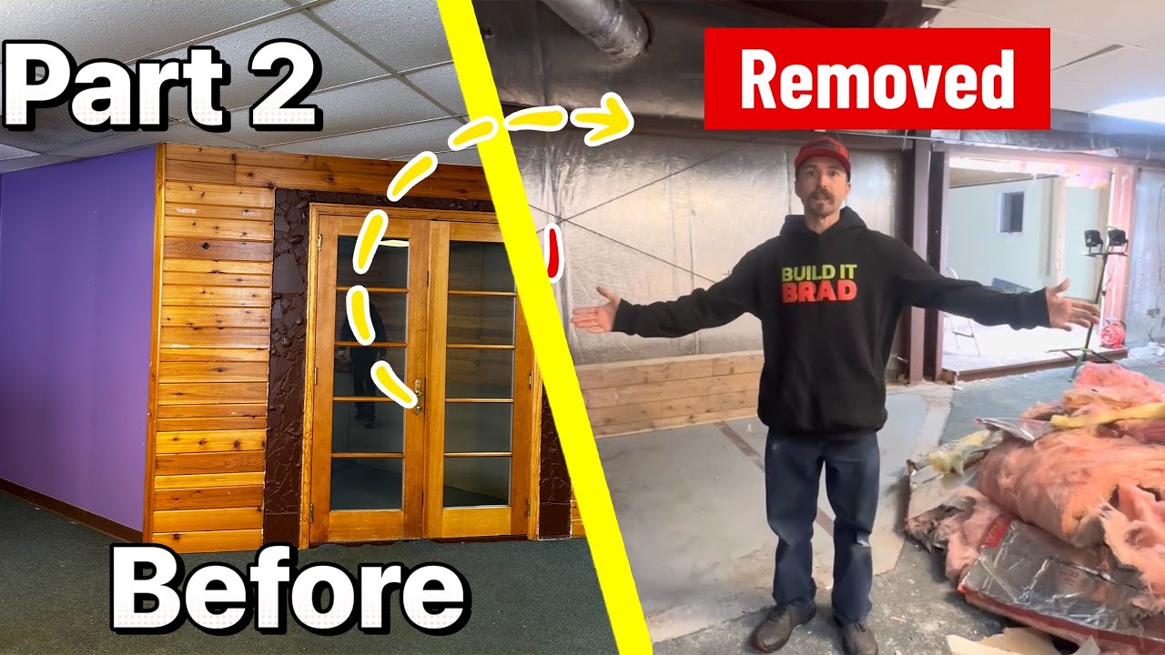 Transforming this abandoned building into our families dream shop.  Part 2 