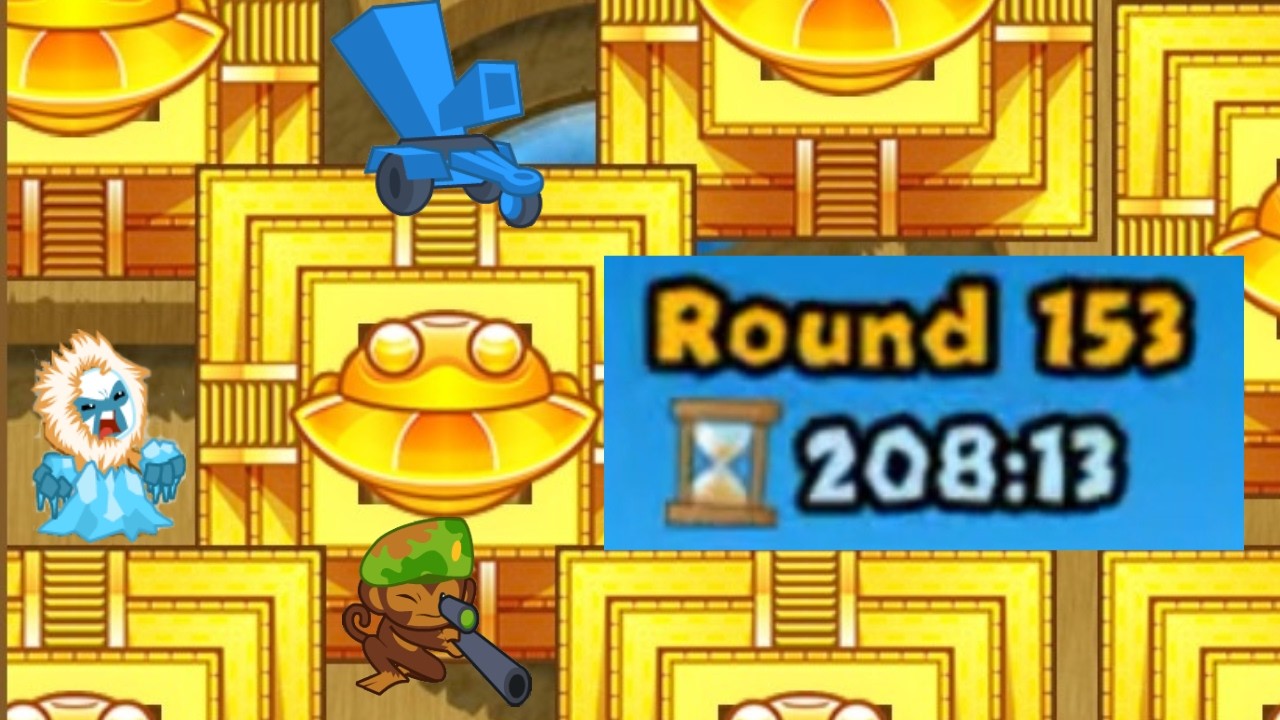 Breaking the 150 Lategame milestone (Bloons Tower Defense Battles)