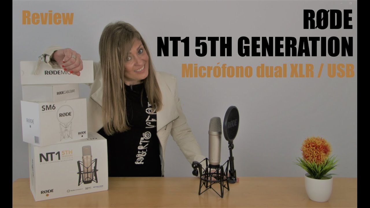 RØDE NT1 5TH GEN. Grabación de voces e instrumentos, podcasting, streaming... ¡Conectividad dual!
