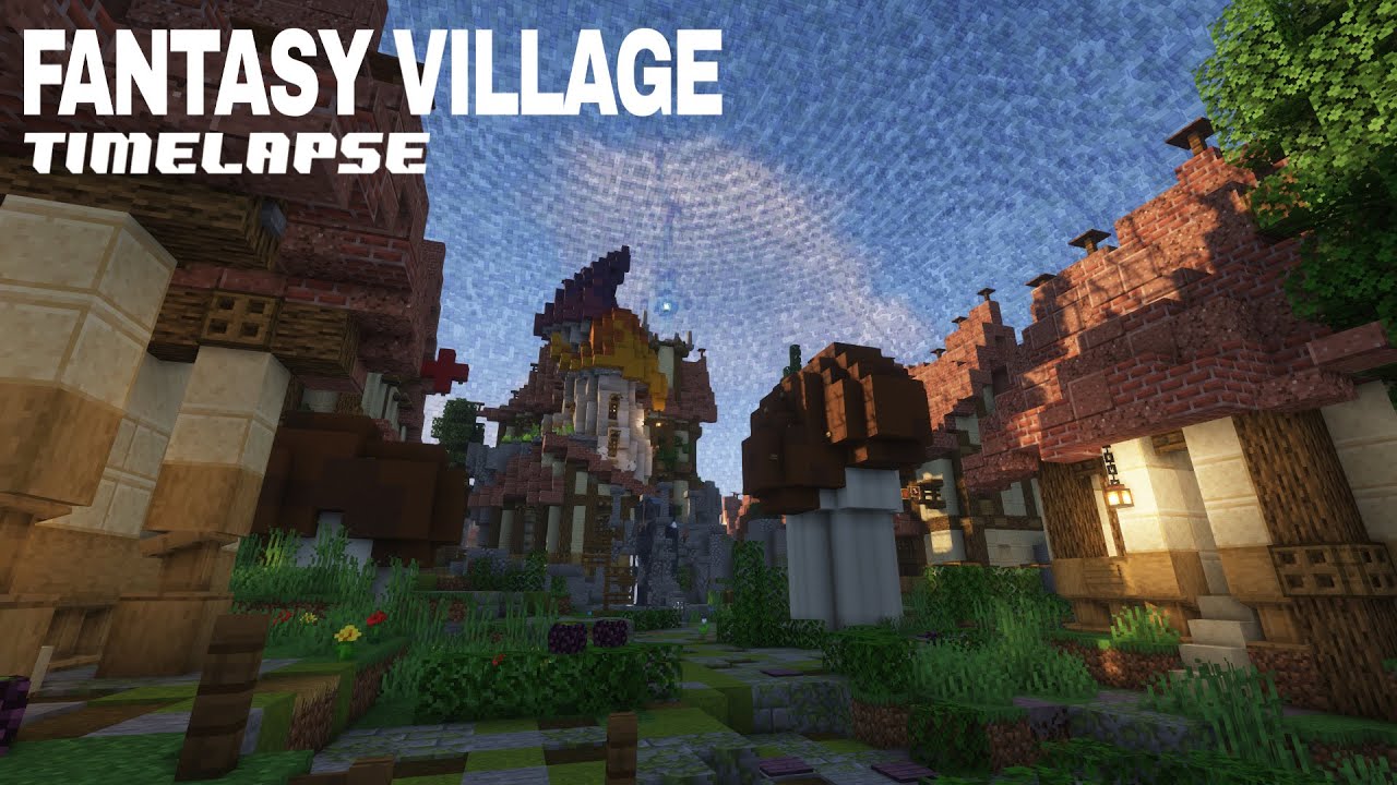 Minecraft Fantasy Village Build! | Pixelmon map | Speed Build #1