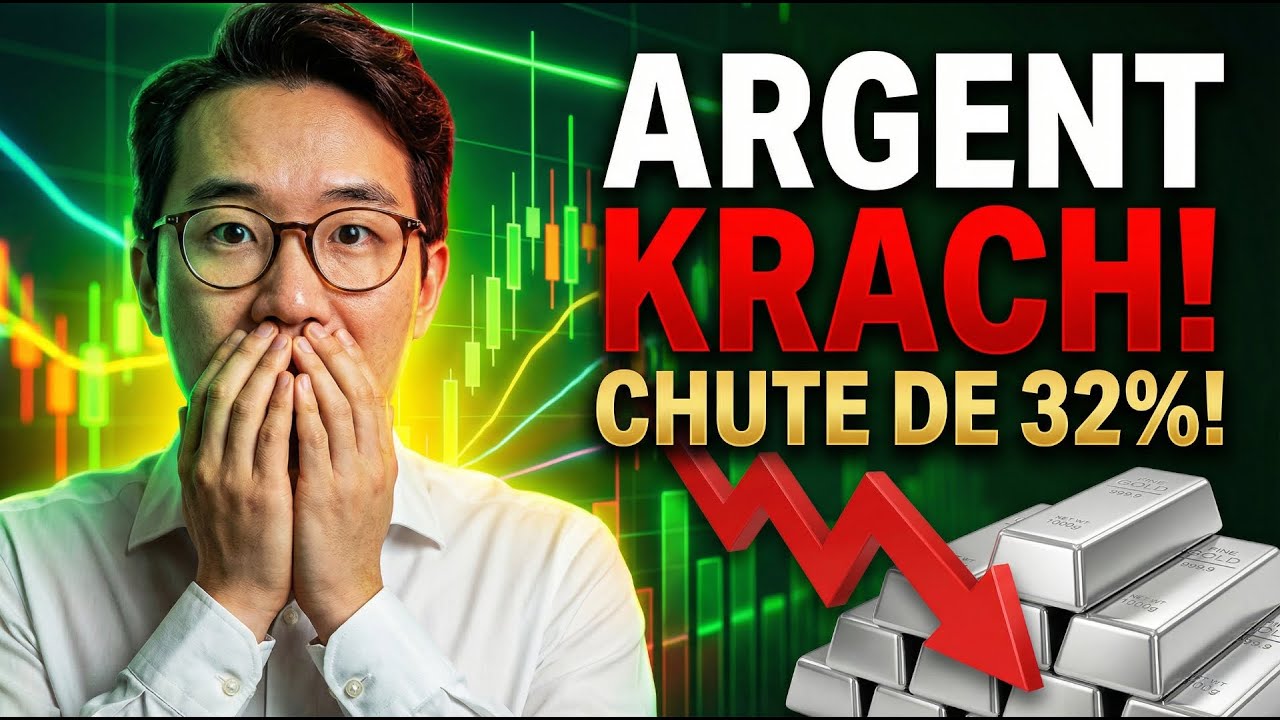 BREAKING : L’argent CRASHE de 32 % – plus forte chute depuis 1980