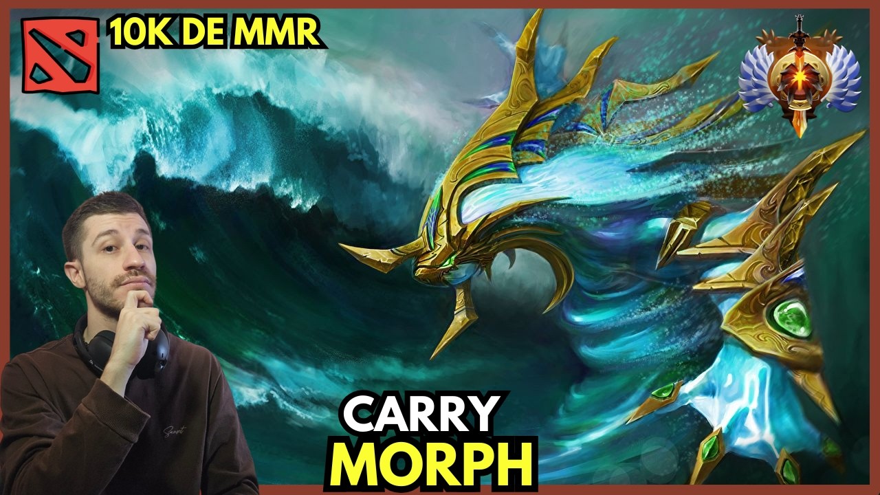 Seja água!!! Morph Carry no Patch 7.40C... 10k de MMR... #dota2 #dota2brasil