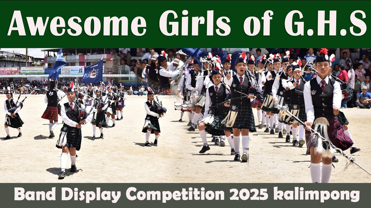 Kalimpong Girls Higher Secondary School Band Display Mela Ground Kalimpong 2025 @Studiokalimpong 