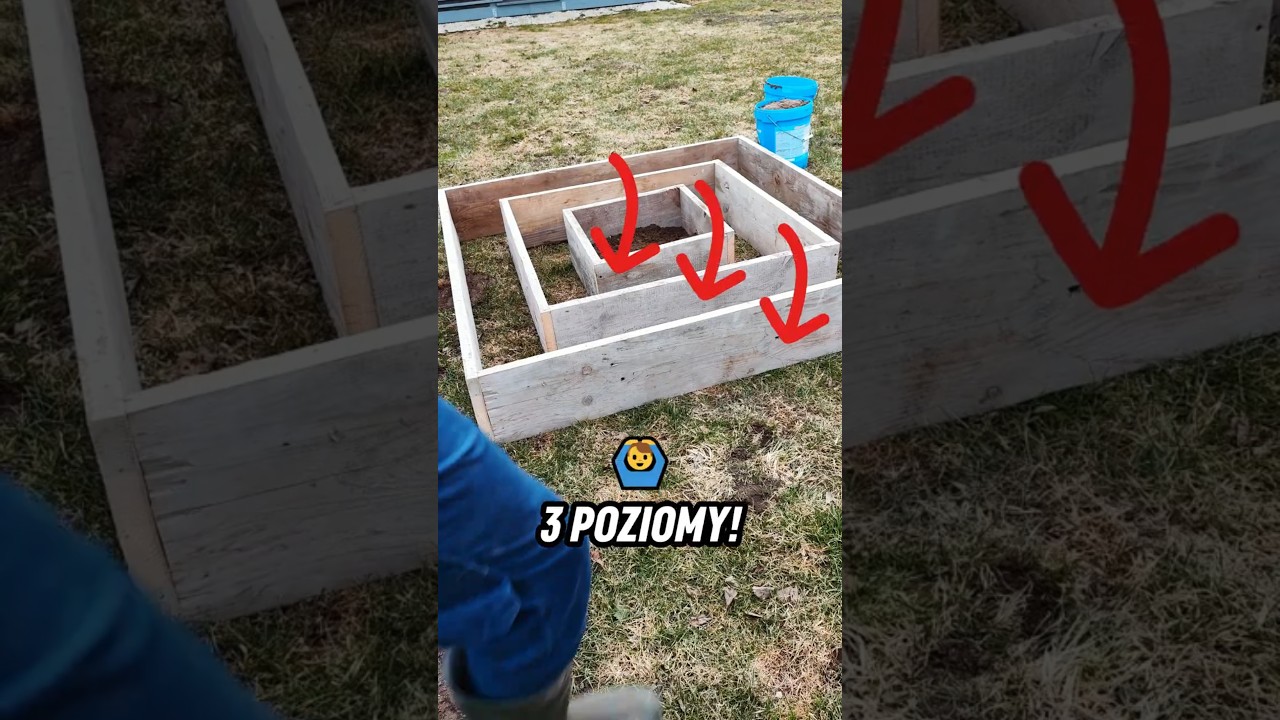 WoW! 😁 Grządka Piramida na Truskawki 🍓🔺 Potrzebuje MN&Oacute;STWO Ziemi! #truskawki #uprawa #grządka
