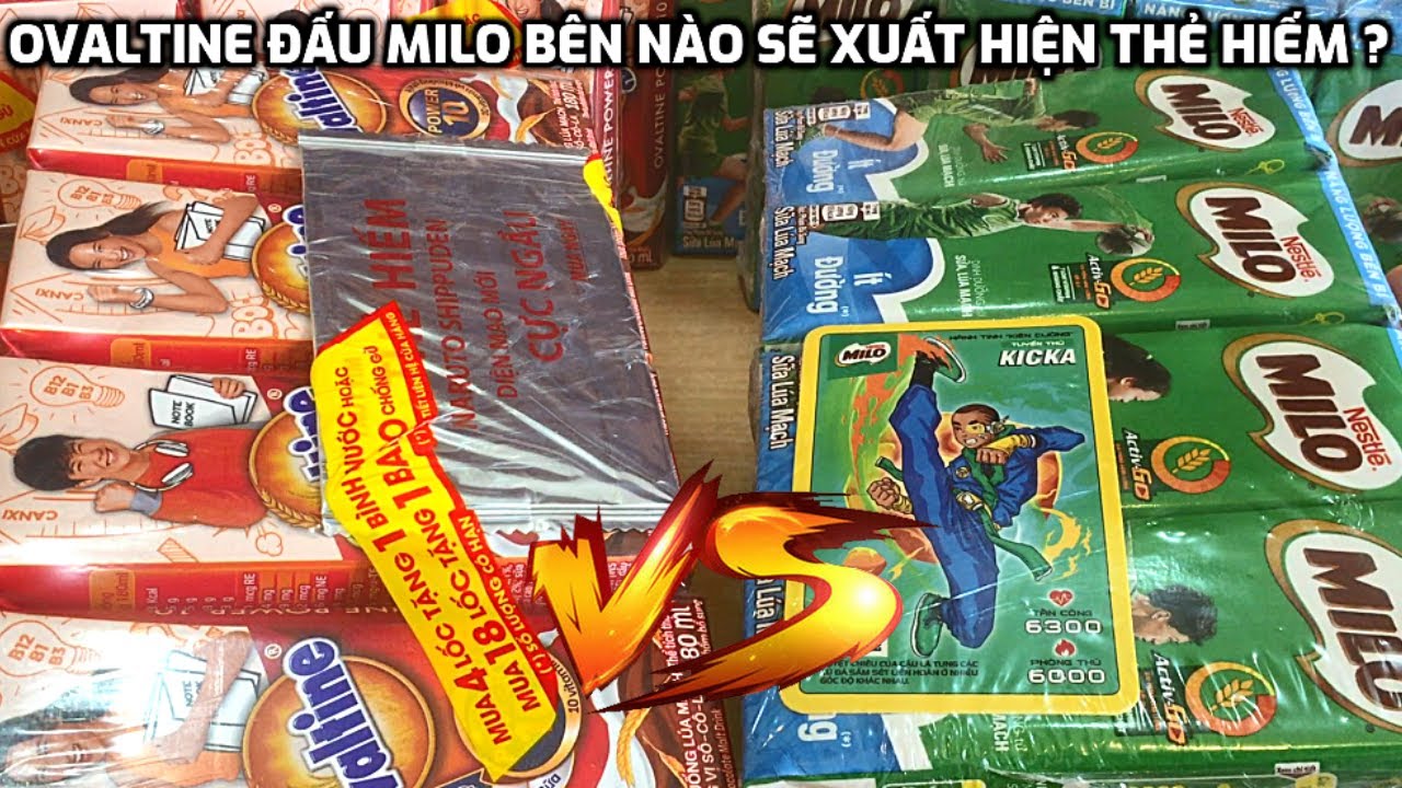 Ovaltine Đấu Milo Bên Nào Sẽ Thắng - Thẻ Hiếm Đầu Tiên Đã Xuất Hiện Rồi Các Bạn Ơi.