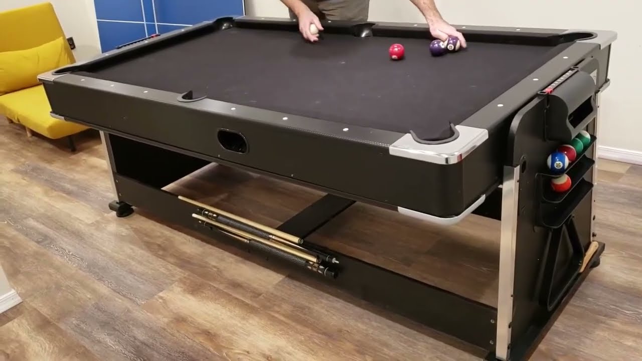 RACK Triad 7 Foot 3 in 1 Multi Game Swivel BilliardPool Table Review