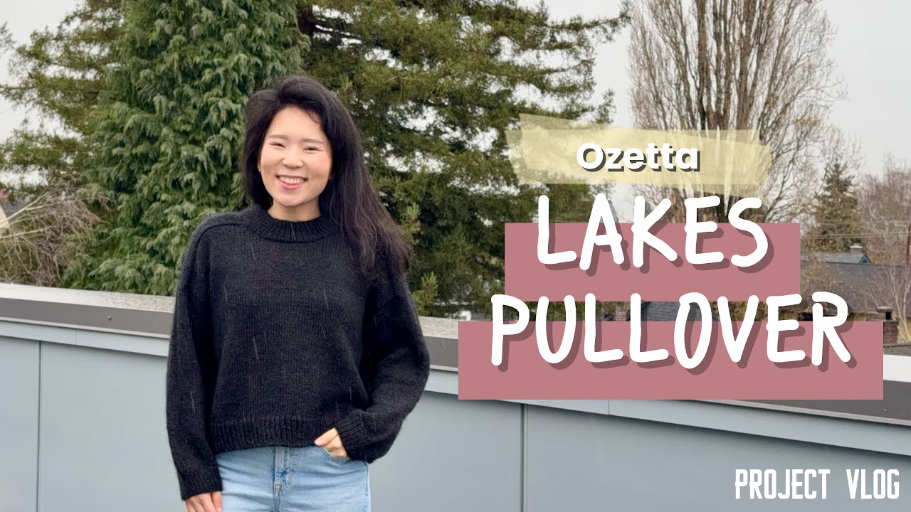 ANdmadeco - project vlog 31 - lakes pullover by ozetta with KW scout & silk cloud | saddle shoulder