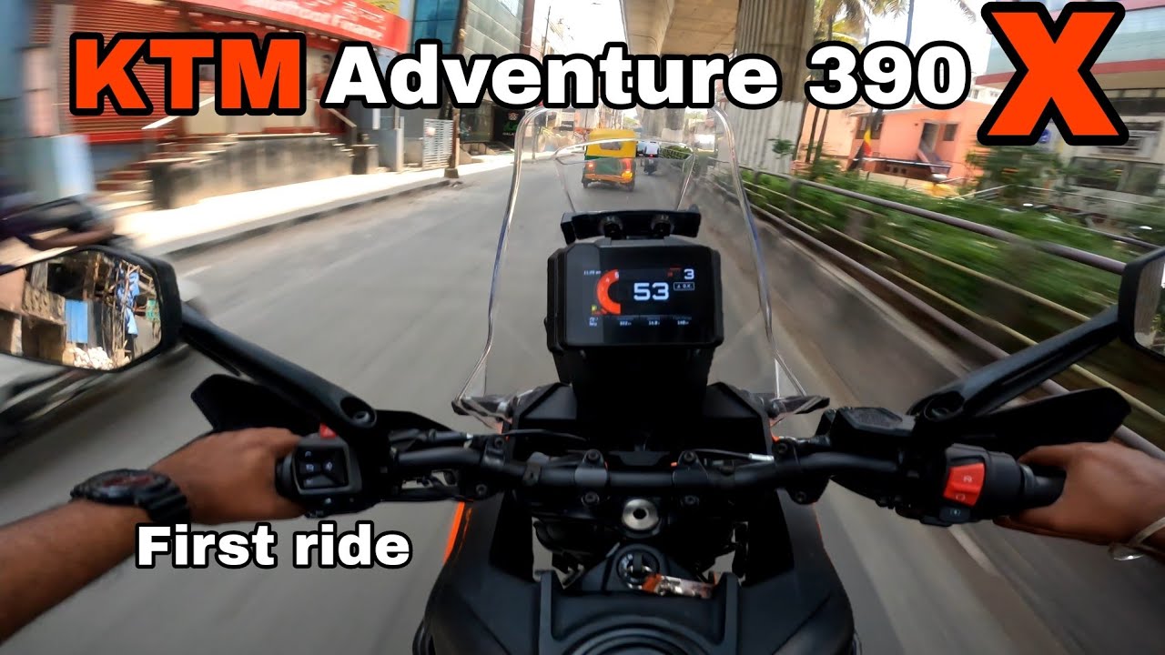KTM 390 Adventure X – Test ride Raw engine sound