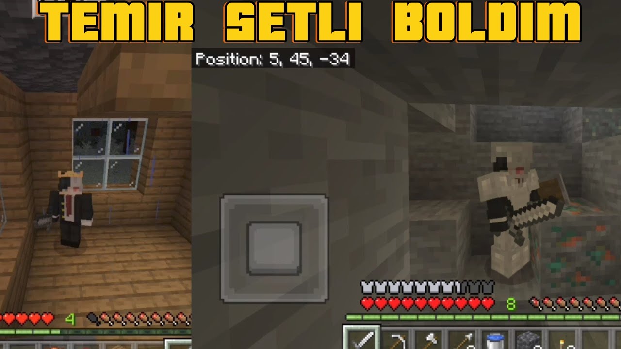 MINECRAFT/VIJIVANIYA 2-QISM TEMIR SETLI BOLDIM