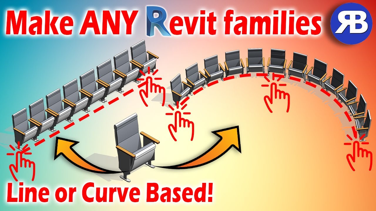 Фрагмент Revit: Превратите ЛЮБОЕ семейство в линейную или кривую модель