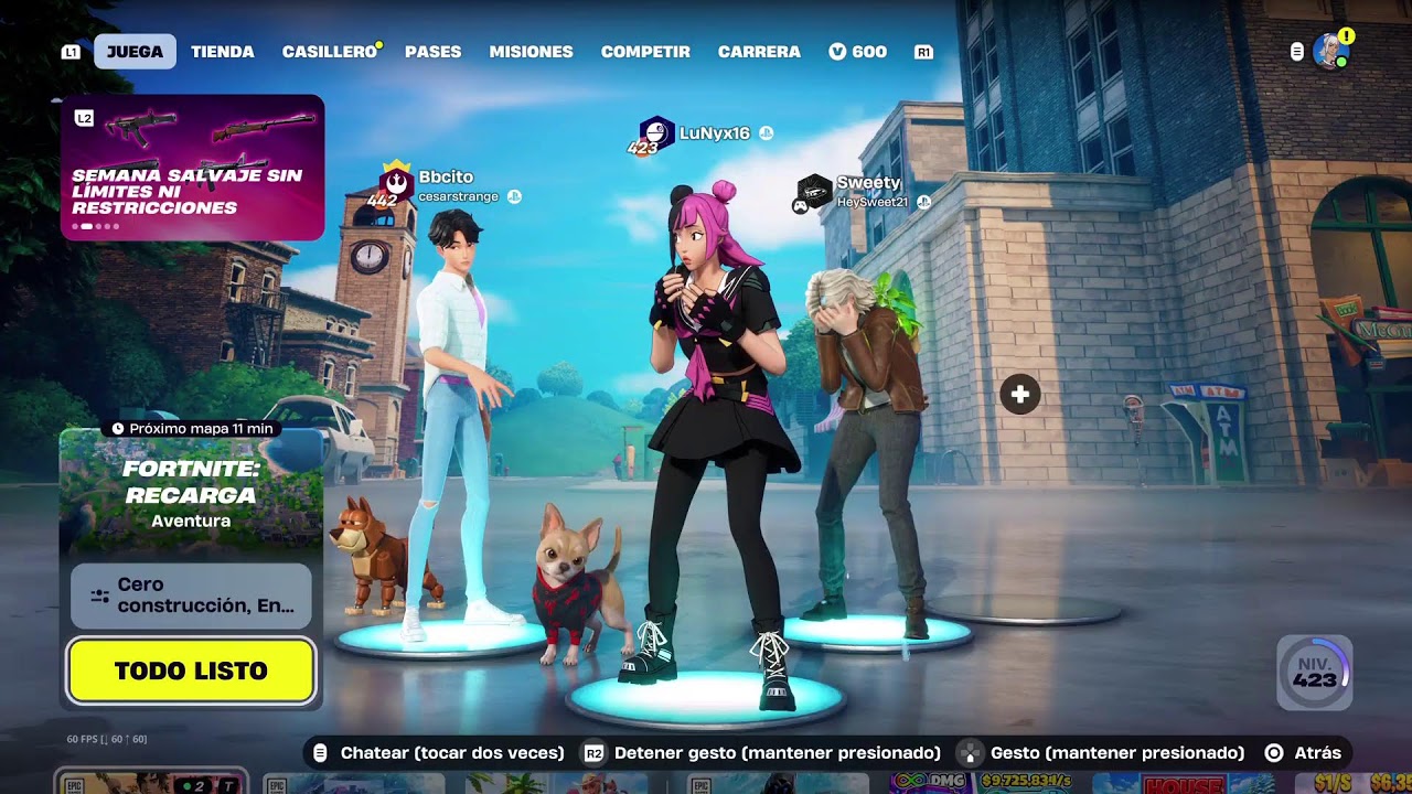 FORTNITE con cesarstrange y sweet