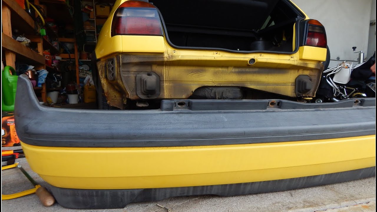 VW GOLF 3 STOßSTANGE HINTEN ABBAUEN/AUSBAUEN TUTORIAL