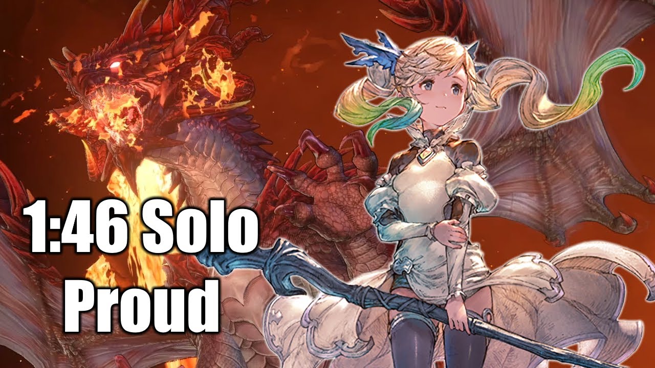 Io Solo vs Vrazarek Firewyrm 1:46 Proud (Granblue Fantasy: Relink)