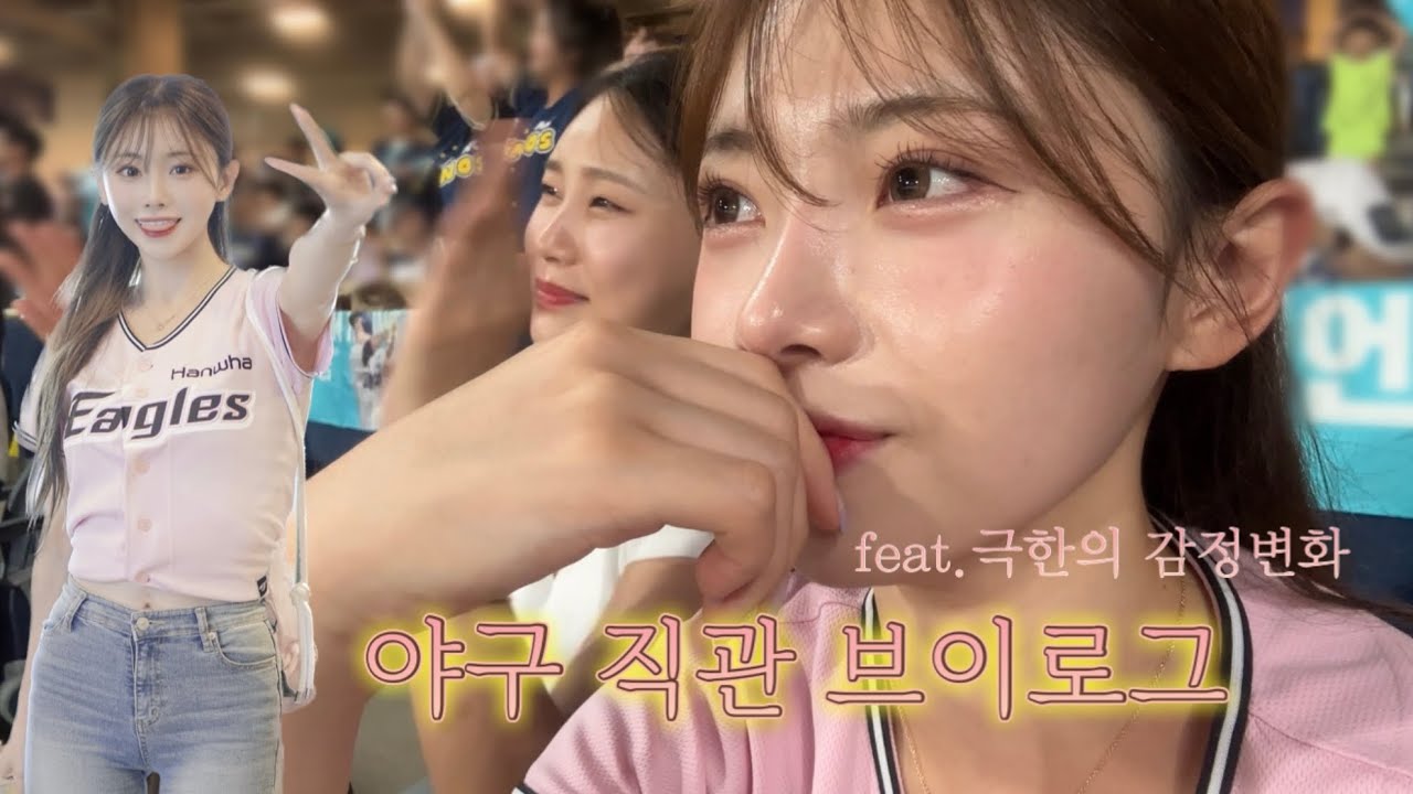 야구,, 너 뭔데 나를 들었다놨다해,, (야구장 직관 브이로그 feat.기쁨이 슬픔이 불안이)