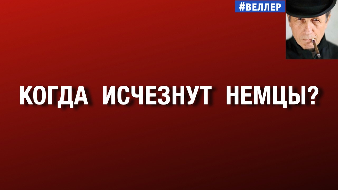 КОГДА  ИСЧЕЗНУТ  НЕМЦЫ?  АЛЬТЕРНАТИВА:  СПАСТИ  ГЕРМАНИЮ.     #веллер  13 09 2026