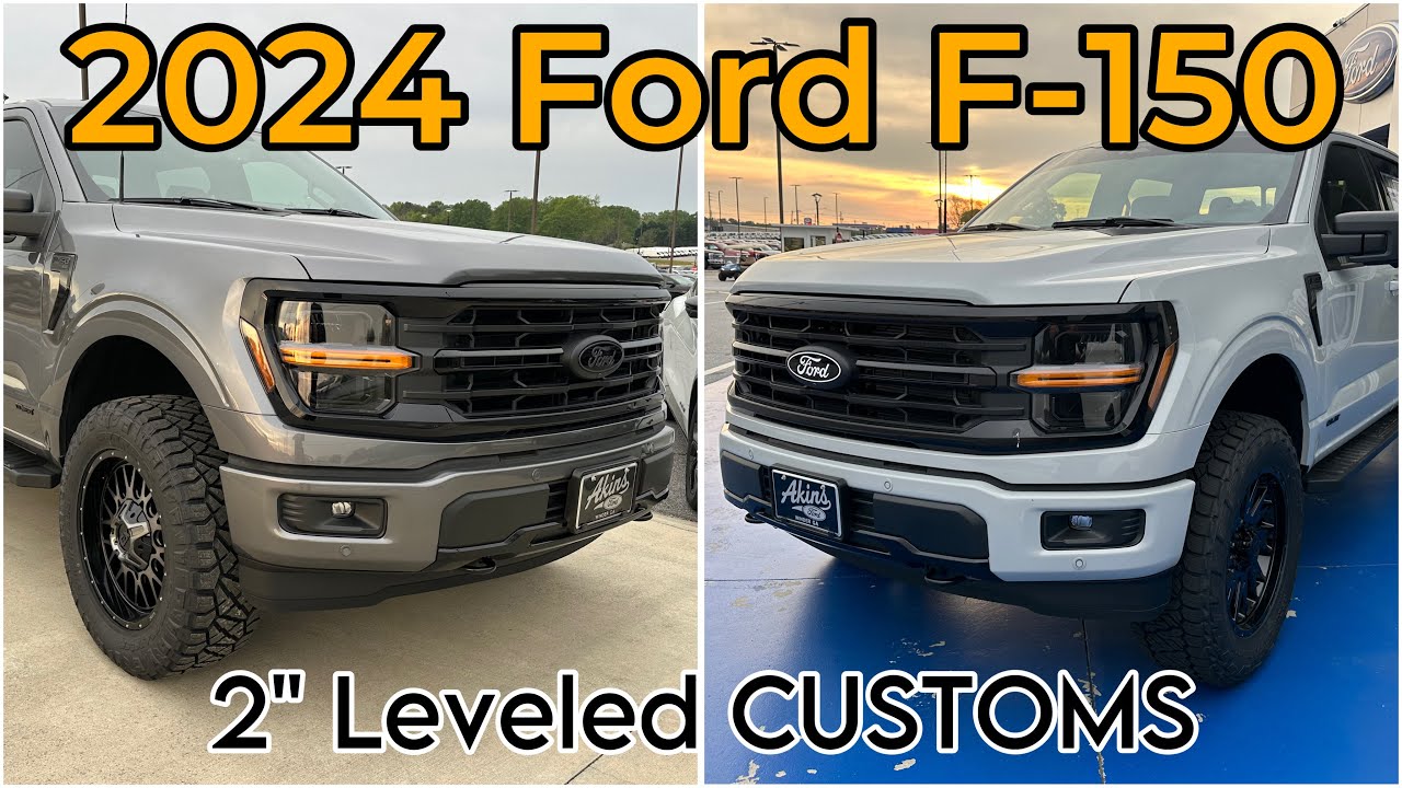 2024 Ford F150 XLT 2” Leveled COVERT Edition Trucks-AVALANCHE & CARBONIZED GRAY