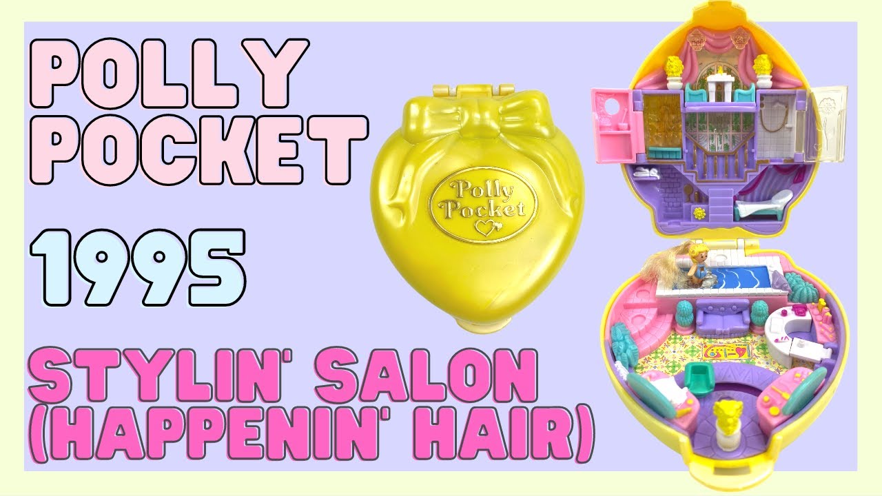 TOY TOUR: 1995 Stylin' Salon (Happenin' Hair Collection) | Vintage Polly Pocket Collection