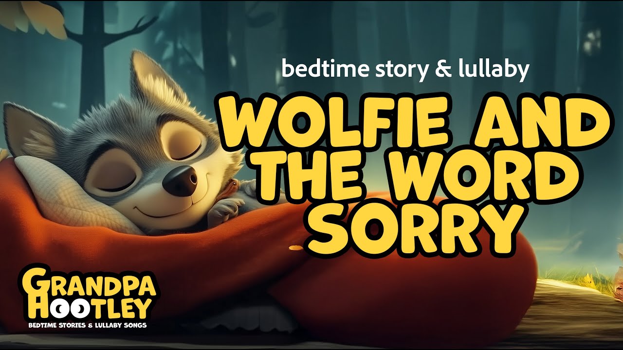 7 min Fast Asleep - Bedtime Story and Lullaby - Wolfie and The Word Sorry